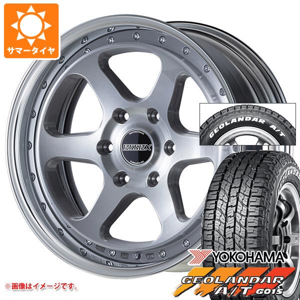 【タイヤ交換対象】ハイエース 200系用 サマータイヤ ヨコハマ ジオランダー A/T G015 215/65R16C 109/107S ホワイトレター エセックス EL 2P 6.5-16 タイヤホイール4本セット