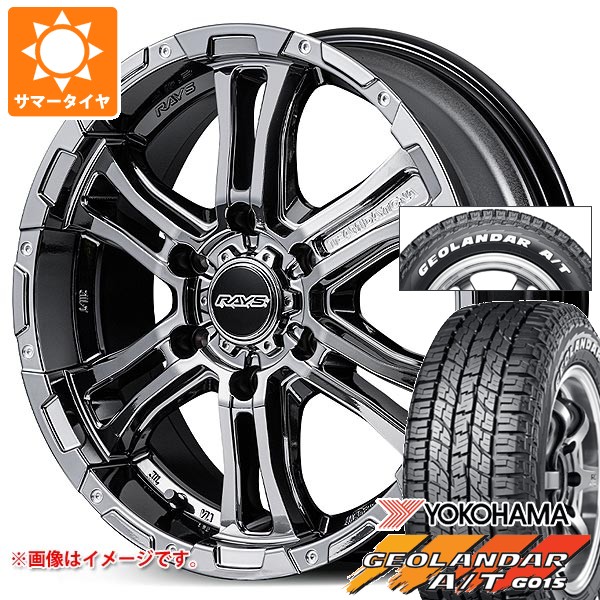【タイヤ交換対象】トヨタ ハイエース 200系用 2026年製 サマータイヤ ヨコハマ ジオランダー A/T G015 215/65R16C 109/107S ホワイトレター レイズ FDX-AG 6.5-16 タイヤホイール4本セット|タイヤマックス