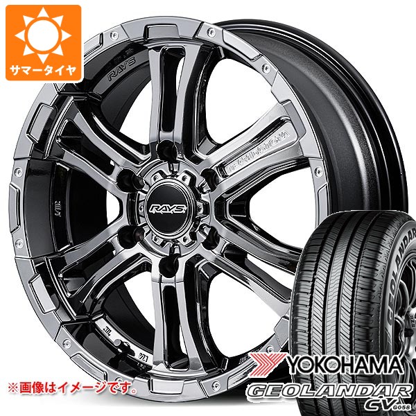 【タイヤ交換対象】トヨタ ハイエース 200系用 2026年製 サマータイヤ ヨコハマ ジオランダー CV G058 215/70R16 100H レイズ FDX-AG 6.5-16 タイヤホイール4本セット