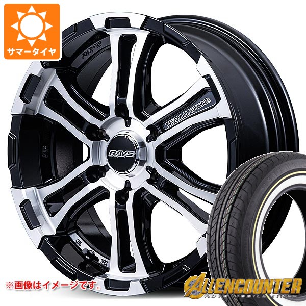 【タイヤ交換対象】トヨタ ハイエース 200系用 サマータイヤ オーレンカウンター クラシックオーバル 215/65R16C 109/107T ホワイト/イエローリボン レイズ FDX-SG 6.5-16 タイヤホイール4本セット