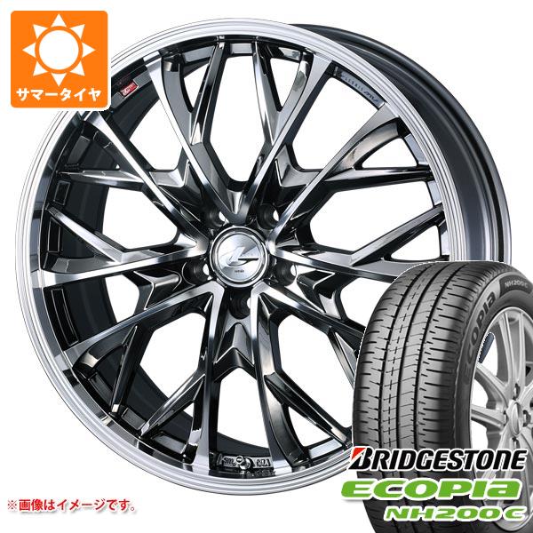 【タイヤ交換対象】サマータイヤ 175/60R16 82H ブリヂストン エコピア NH200C レオニス MV 6.0-16 タイヤホイール4本セット