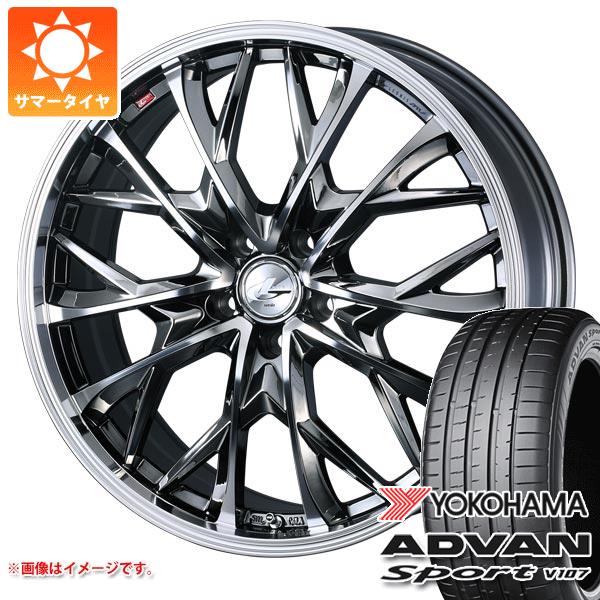 【タイヤ交換対象】サマータイヤ 245/45R20 103W XL ヨコハマ アドバンスポーツV107 ★ BMW承認 V107E レオニス MV 8.5-20 タイヤホイール4本セット