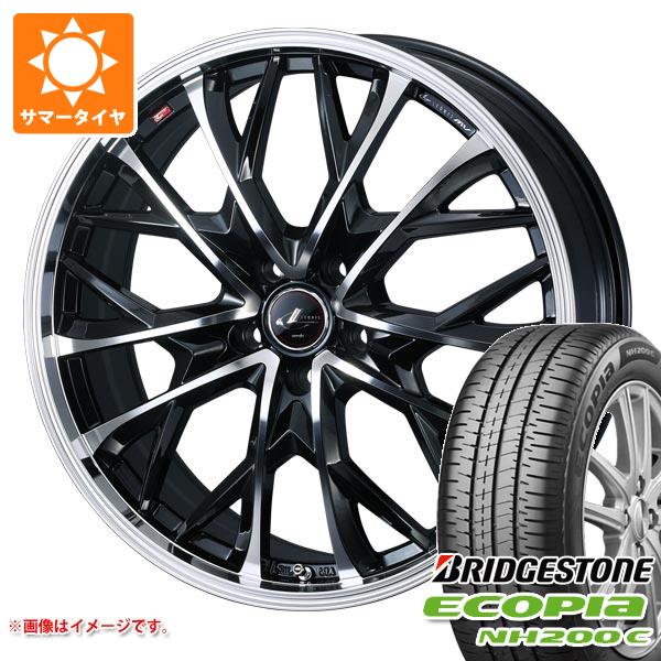 【タイヤ交換対象】2026年製 サマータイヤ 185/55R16 83V ブリヂストン エコピア NH200C レオニス MV 6.0-16 タイヤホイール4本セット｜タイヤマックス