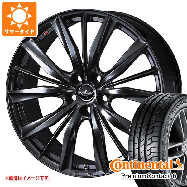 【タイヤ交換対象】トヨタ 40系アルファード用 サマータイヤ コンチネンタル プレミアムコンタクト6 245/40R21 100Y XL レオニス VX2 8.5-21 タイヤホイール4本セット｜タイヤマックス