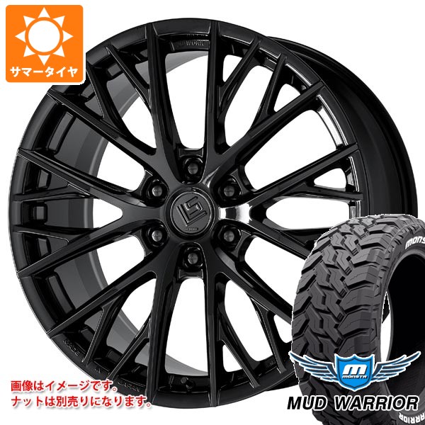 【タイヤ交換対象】トヨタ ランドクルーザー300用 サマータイヤ モンスタ マッドウォーリアー LT275/55R20 120/117Q ホワイトレター ワーク LS バサラ SUV LX 9.0-20 タイヤホイール4本セット｜タイヤマックス