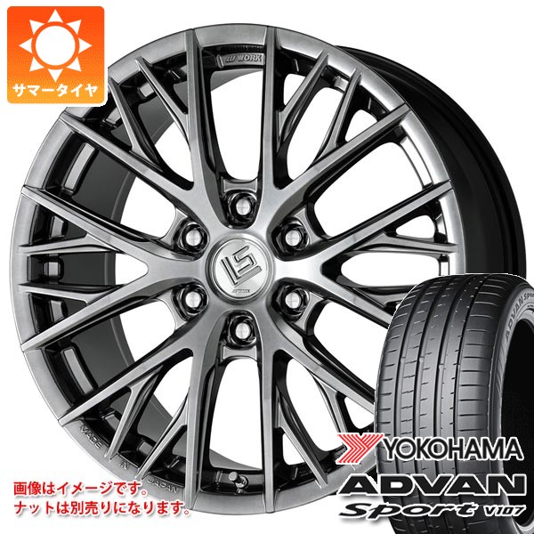 【タイヤ交換対象】トヨタ ランドクルーザー300用 サマータイヤ ヨコハマ アドバンスポーツV107 285/45ZR22 114Y XL MO1 メルセデス承認 V107C ワーク LS バサラ SUV LX 10.0-22 タイヤホイール4本セット