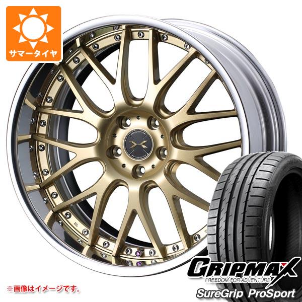 【タイヤ交換対象】トヨタ 40系アルファード用 サマータイヤ グリップマックス シュアグリップ プロスポーツ 245/40ZR21 100Y XL マーベリック 709M 9.0-21 タイヤホイール4本セット