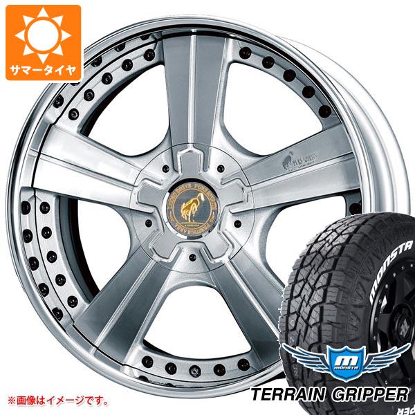 トヨタ ハイラックス 120系用 サマータイヤ モンスタ テレーングリッパー 265/50R20 116H XL ホワイトレター スーパースター ピュアスピリッツ オークス 8.5-20 タイヤホイール4本セット|タイヤマックス