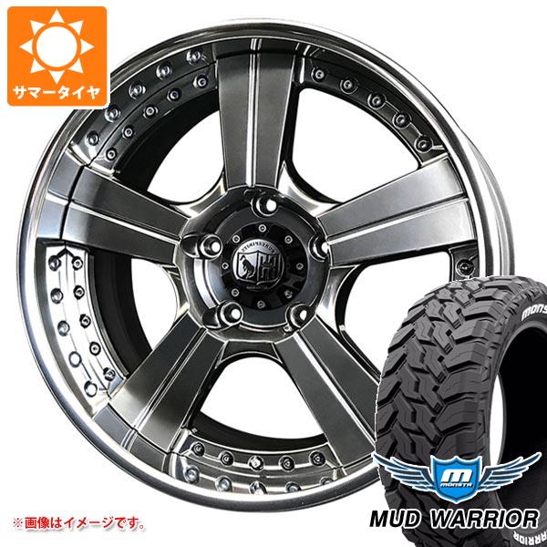 【タイヤ交換対象】ハイラックス 120系用 サマータイヤ モンスタ マッドウォーリアー LT275/55R20 120/117Q ホワイトレター スーパースター ピュアスピリッツ オークスXC 8.5-20 タイヤホイール4本セット|タイヤマックス