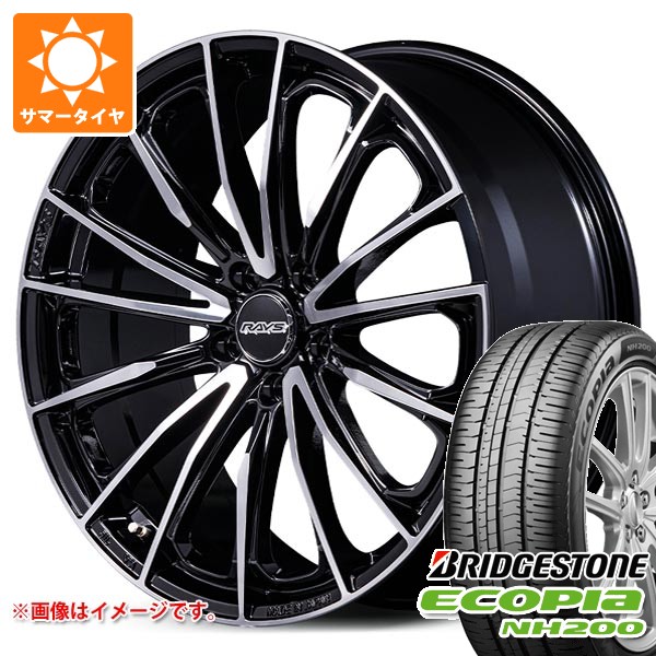 【タイヤ交換対象】サマータイヤ 225/50R17 94V ブリヂストン エコピア NH200 レイズ ベルサス ヴォウジェ SE スペックM 7.0-17 タイヤホイール4本セット|タイヤマックス