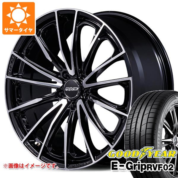 【タイヤ交換対象】サマータイヤ 225/60R17 99H グッドイヤー エフィシエントグリップ RVF02 レイズ ベルサス ヴォウジェ SE スペックM 7.0-17 タイヤホイール4本セット|タイヤマックス