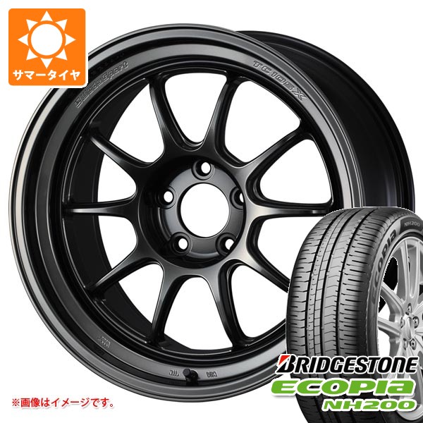 【タイヤ交換対象】サマータイヤ 225/45R18 95W XL ブリヂストン エコピア NH200 ウェッズスポーツ TC105X DSR 8.5-18 タイヤホイール4本セット