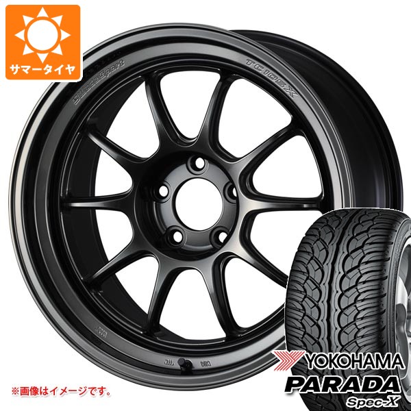 【タイヤ交換対象】サマータイヤ 235/60R18 103V ヨコハマ パラダ スペック-X PA02 ウェッズスポーツ TC105X DSR 8.5-18 タイヤホイール4本セット