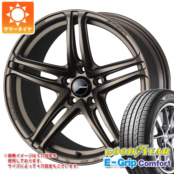【タイヤ交換対象】サマータイヤ 215/40R18 89W XL グッドイヤー エフィシエントグリップコンフォート ウェッズスポーツ SA-52R 7.5-18 タイヤホイール4本セット|タイヤマックス