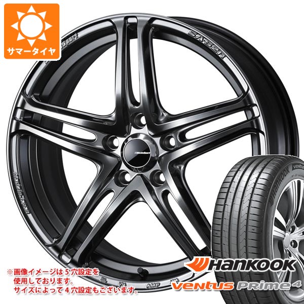 【タイヤ交換対象】サマータイヤ 195/65R16 92V ハンコック ベンタス プライム4 K135 ウェッズスポーツ SA-52R 6.5-16 タイヤホイール4本セット|タイヤマックス
