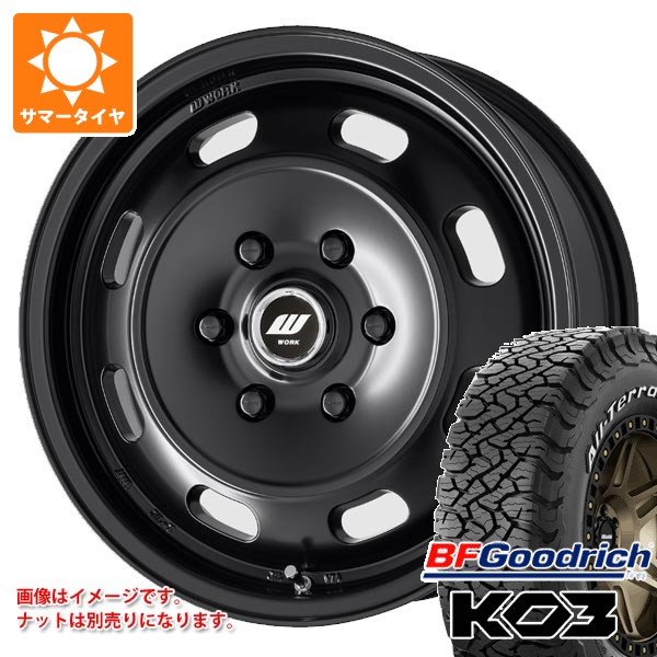 【タイヤ交換対象】トヨタ ハイエース 200系用 サマータイヤ BFグッドリッチ オールテレーンT/A KO3 LT215/70R16 100/97S ホワイトレター ワーク エクストラップ DTHC 6.5-16 タイヤホイール4本セット