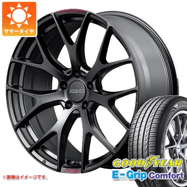 【タイヤ交換対象】サマータイヤ 225/40R19 93W XL グッドイヤー エフィシエントグリップコンフォート レイズ ホムラ 2x7FT スポーツエディション 8.0-19 タイヤホイール4本セット