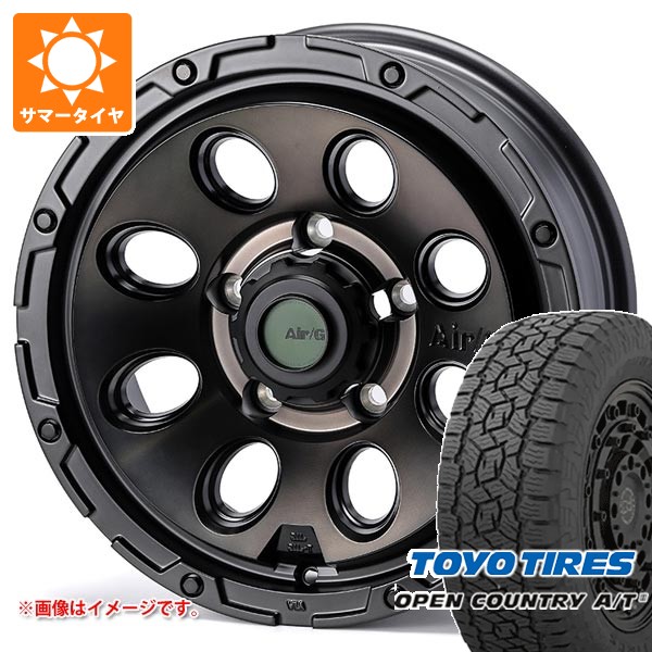 【タイヤ交換対象】5本セット スズキ ジムニーノマド JC74W用 サマータイヤ トーヨー オープンカントリー A/T3 215/70R16 100T ブラックレター エアージー マッシヴ 6.0-16 タイヤホイール5本セット|タイヤマックス