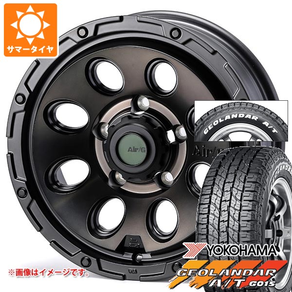 【タイヤ交換対象】スズキ ジムニーノマド JC74W用 2026年製 サマータイヤ ヨコハマ ジオランダー A/T G015 185/85R16 105/103N LT ホワイトレター エアージー マッシヴ 6.0-16 タイヤホイール4本セット 109,505円