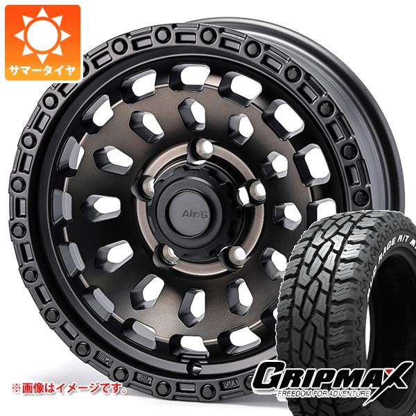 【タイヤ交換対象】5本セット スズキ ジムニーシエラ JB74W用 サマータイヤ グリップマックス マッドレイジ R/T MAX LT215/70R16 100/97R ホワイトレター エアージー ヴァルカン 6.0-16 タイヤホイール5本セット