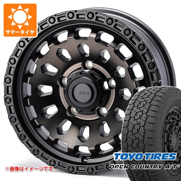 【タイヤ交換対象】5本セット スズキ ジムニーシエラ JB74W用 サマータイヤ トーヨー オープンカントリー A/T3 215/70R16 100T ブラックレター エアージー ヴァルカン 6.0-16 タイヤホイール5本セット｜タイヤマックス 132,875円