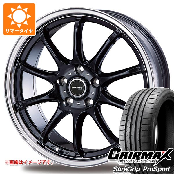 【タイヤ交換対象】サマータイヤ 215/45R18 93Y XL グリップマックス シュアグリップ プロスポーツ インターミラノ アヴェント FF-10 7.5-18 タイヤホイール4本セット|タイヤマックス