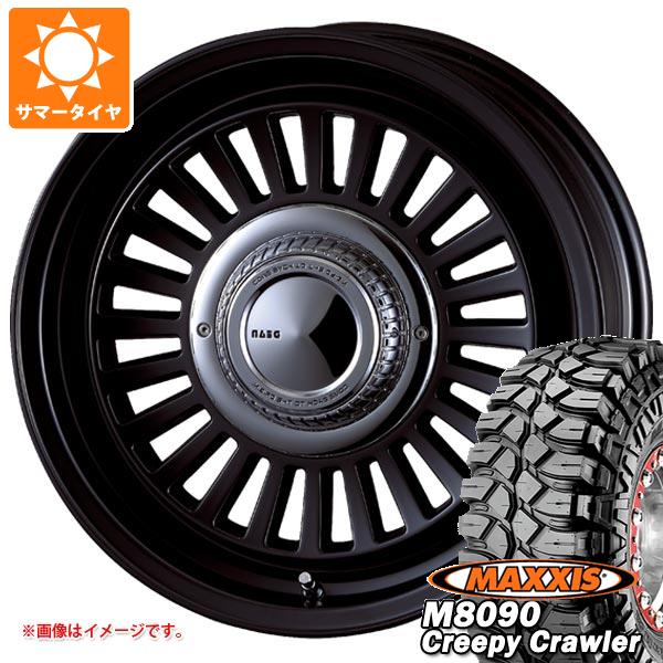【タイヤ交換対象】5本セット スズキ ジムニー用 サマータイヤ マキシス M8090 クリーピークローラー 6.50-16LT 100K 6PR クリムソン ディーン カリフォルニア 5.5-16 タイヤホイール5本セット