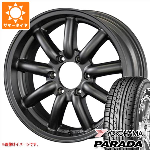 【タイヤ交換対象】トヨタ ハイエース 200系用 2026年製 サマータイヤ ヨコハマ パラダ PA03 215/65R16C 109/107S ホワイトレター ファブレス ヴァローネ MC-9 6.5-16 タイヤホイール4本セット