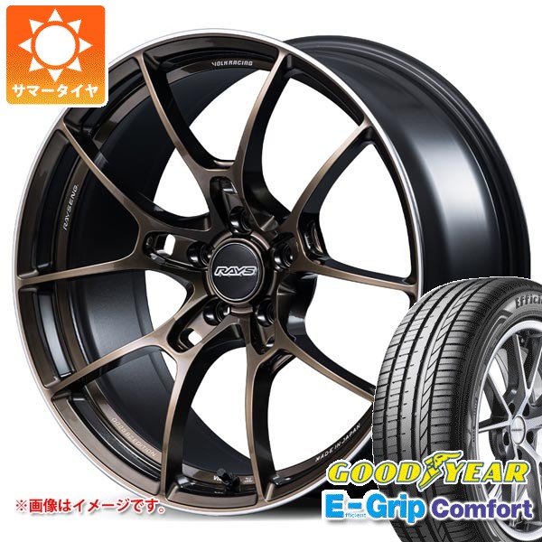 【タイヤ交換対象】サマータイヤ 235/35R19 91W XL グッドイヤー エフィシエントグリップコンフォート レイズ ボルクレーシング G025 SZエディション 8.0-19 タイヤホイール4本セット|タイヤマックス