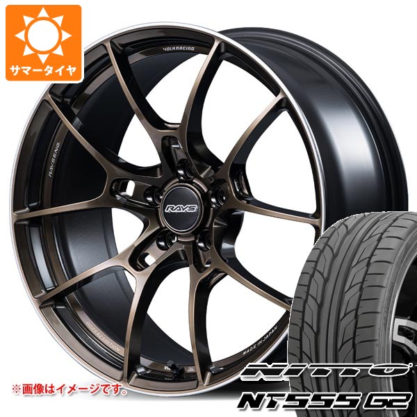 【タイヤ交換対象】サマータイヤ 235/50R18 101Y XL ニットー NT555 G2 レイズ ボルクレーシング G025 SZエディション 8.0-18 タイヤホイール4本セット