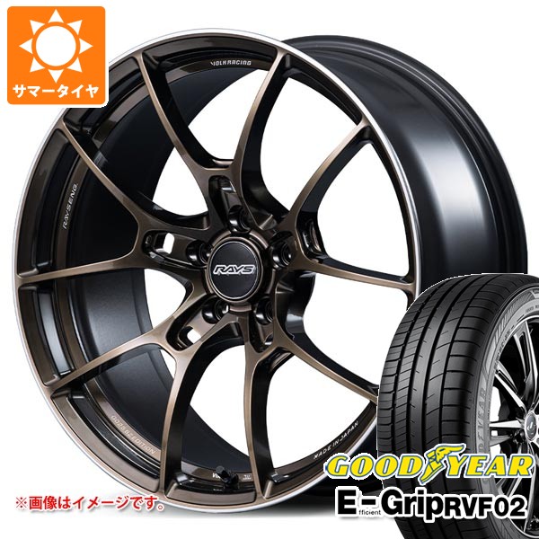 【タイヤ交換対象】サマータイヤ 225/50R18 99V XL グッドイヤー エフィシエントグリップ RVF02 レイズ ボルクレーシング G025 SZエディション 7.5-18 タイヤホイール4本セット