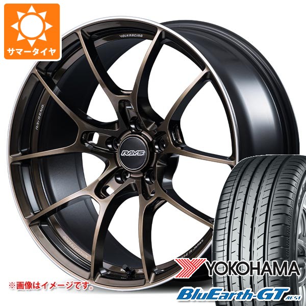 【タイヤ交換対象】サマータイヤ 225/45R18 95W XL ヨコハマ ブルーアースGT AE51 レイズ ボルクレーシング G025 SZエディション 8.0-18 タイヤホイール4本セット｜タイヤマックス