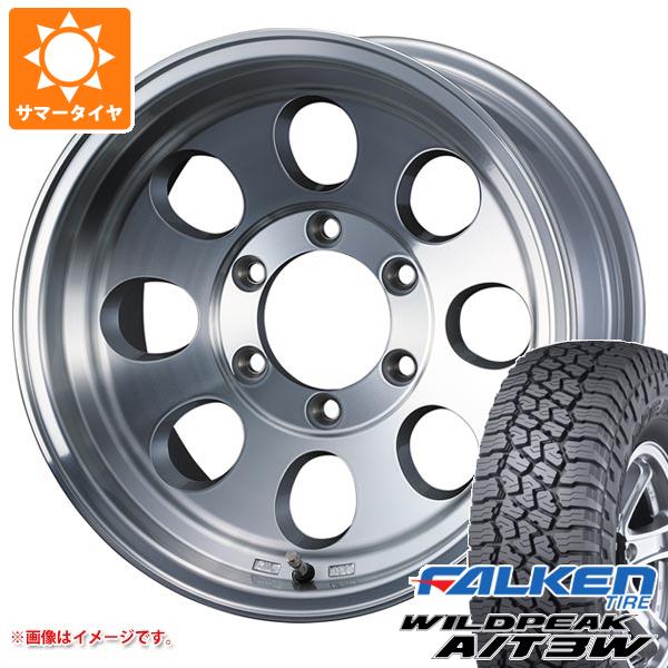 【タイヤ交換対象】ランドクルーザー70 GRJ76K用 サマータイヤ ファルケン ワイルドピーク A/T3W LT285/75R16 126/123Q ジムライン タイプ2 8.0-16 タイヤホイール4本セット|タイヤマックス