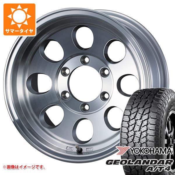 【タイヤ交換対象】サマータイヤ 265/70R16 121/118S ヨコハマ ジオランダー A/T4 G018 アウトラインホワイトレター ジムライン タイプ2 8.0-16 タイヤホイール4本セット
