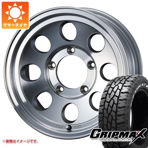 【タイヤ交換対象】ジムニーシエラ JB74W用 サマータイヤ グリップマックス マッドレイジ R/T MAX LT215/70R16 100/97R ホワイトレター ジムライン タイプ2 6.0-16 タイヤホイール4本セット|タイヤマックス
