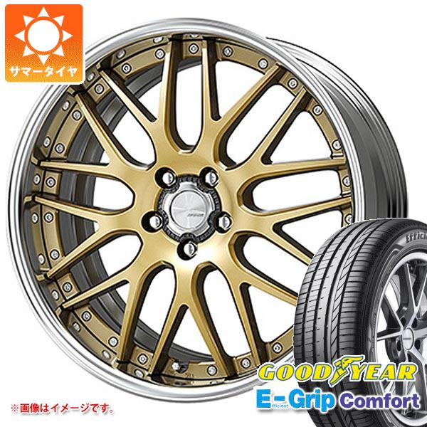 【タイヤ交換対象】サマータイヤ 225/35R19 88W XL グッドイヤー エフィシエントグリップコンフォート ワーク ランベック LM1 8.0-19 タイヤホイール4本セット