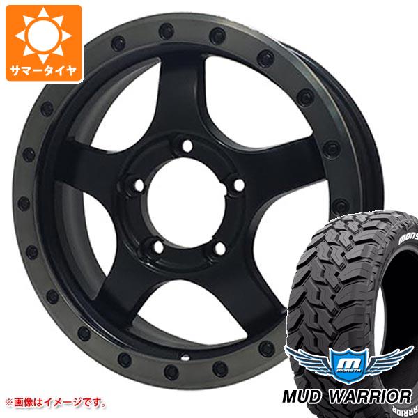 【タイヤ交換対象】5本セット ジムニー JB64W用 サマータイヤ モンスタ マッドウォーリアー LT215/70R16 107/105Q ホワイトレター オフビート バウンティコレクション BDX05 5.5-16 タイヤホイール5本セット