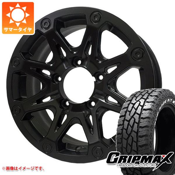 【タイヤ交換対象】5本セット ジムニー用 サマータイヤ グリップマックス マッドレイジ R/T MAX 175/80R16 91S ホワイトレター オフビート バウンティコレクション BDX08 5.5-16 タイヤホイール5本セット