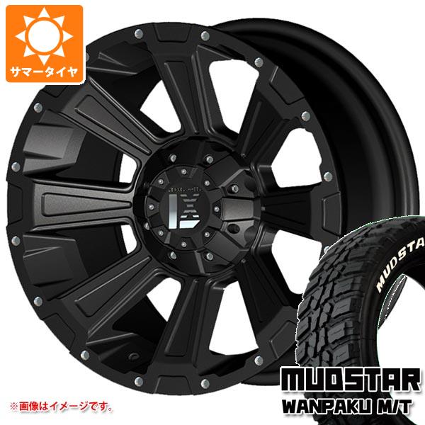 【タイヤ交換対象】ミツビシ デリカD5用 サマータイヤ マッドスター ワンパク M/T 235/70R16 106S ホワイトレター オフビート レクセル オフロードスタイル デスロック 7.0-16 タイヤホイール4本セット