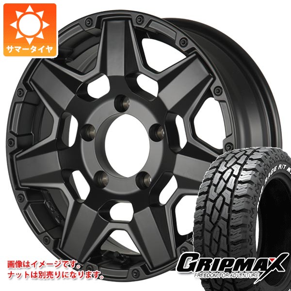 【タイヤ交換対象】5本セット スズキ ジムニー JB64W用 サマータイヤ グリップマックス マッドレイジ R/T MAX LT215/70R16 100/97R ホワイトレター クライメイト スワット 5.5-16 タイヤホイール5本セット|タイヤマックス