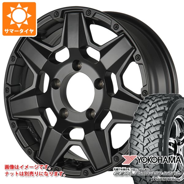 【タイヤ交換対象】5本セット スズキ ジムニー用 サマータイヤ ヨコハマ ジオランダー M/T+ G001J 195R16C 104/102Q クライメイト スワット 5.5-16 タイヤホイール5本セット