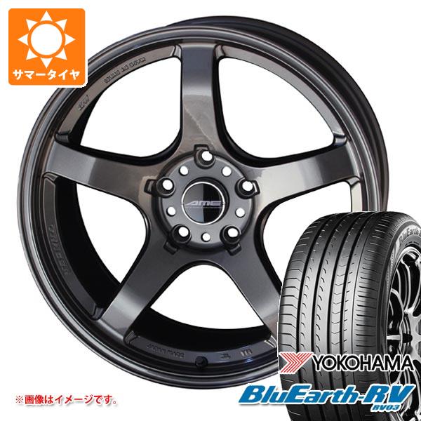 【タイヤ交換対象】2026年製 サマータイヤ 225/55R18 98V ヨコハマ ブルーアースRV RV03 AME トレーサーGT-V 8.5-18 タイヤホイール4本セット