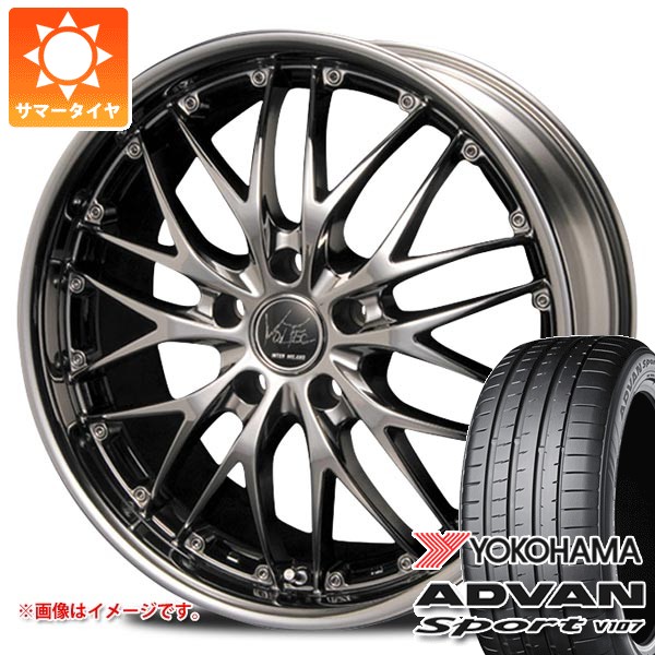 【タイヤ交換対象】サマータイヤ 255/40R21 (102Y) XL ヨコハマ アドバンスポーツV107 インターミラノ ボルテック ハイパー MZ 9.0-21 タイヤホイール4本セット｜タイヤマックス