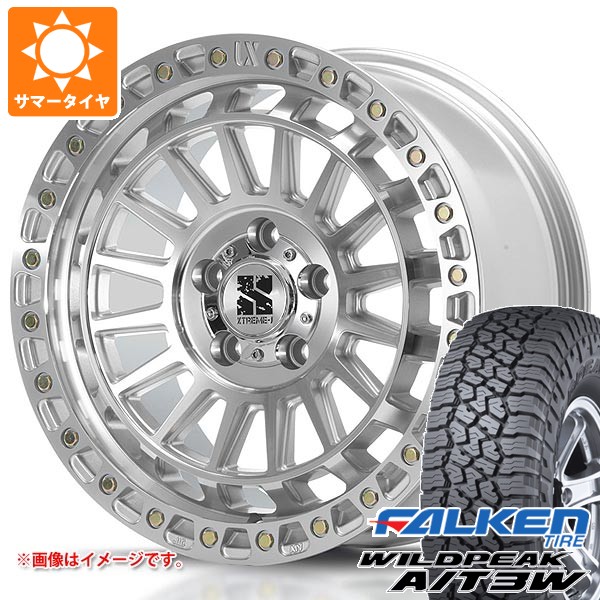 【タイヤ交換対象】ジープ ラングラー JK/JL系用 サマータイヤ ファルケン ワイルドピーク A/T3W LT265/70R17 121/118R MLJ エクストリームJ XJ08 タイヤホイール4本セット|タイヤマックス