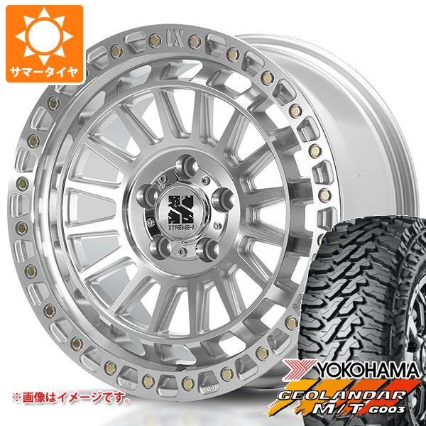 【タイヤ交換対象】ジープ ラングラー JK/JL系用 サマータイヤ ヨコハマ ジオランダー M/T G003 LT285/75R17 121/118Q MLJ エクストリームJ XJ08 タイヤホイール4本セット｜タイヤマックス