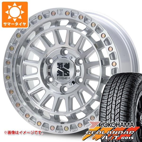 【タイヤ交換対象】トヨタ FJクルーザー 10系用 サマータイヤ ヨコハマ ジオランダー A/T G015 P285/70R17 117T アウトラインホワイトレター MLJ エクストリームJ XJ08 8.0-17 タイヤホイール4本セット｜タイヤマックス