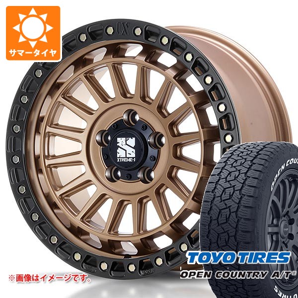 【タイヤ交換対象】ジープ ラングラー JK/JL系用 サマータイヤ トーヨー オープンカントリー A/T3 LT285/70R17 116/113Q ホワイトレター MLJ エクストリームJ XJ08 タイヤホイール4本セット