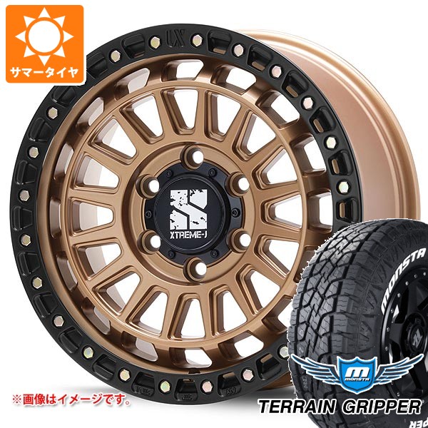【タイヤ交換対象】トヨタ ハイラックスサーフ215系用 サマータイヤ モンスタ テレーングリッパー 265/65R17 116T XL ホワイトレター MLJ エクストリームJ XJ08 8.0-17 タイヤホイール4本セット|タイヤマックス