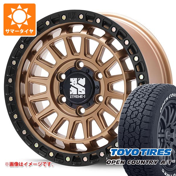 【タイヤ交換対象】トヨタ ランドクルーザー250用 サマータイヤ トーヨー オープンカントリー A/T3 265/70R18 116H ホワイトレター MLJ エクストリームJ XJ08 8.0-18 タイヤホイール4本セット|タイヤマックス