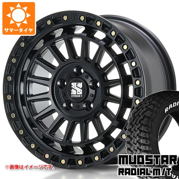 【タイヤ交換対象】ニッサン T31エクストレイル用 サマータイヤ マッドスター ラジアル M/T 215/65R16C 109/107R ホワイトレター MLJ エクストリームJ XJ08 7.0-16 タイヤホイール4本セット|タイヤマックス